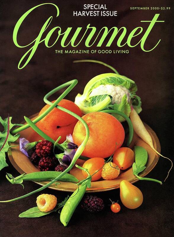 Food Poster featuring the photograph Gourmet Cover Featuring A Variety Of Fruit by Romulo Yanes