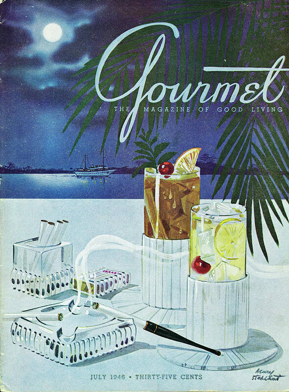 Boat Poster featuring the photograph Gourmet Cover Of Cocktails by Henry Stahlhut