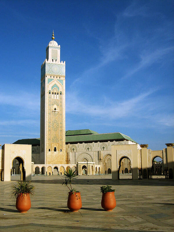 Morocco Poster featuring the photograph Hassan II Mosque by Oliver Johnston