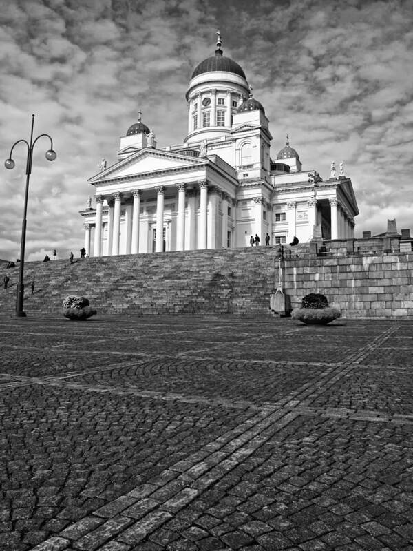 Architecture Poster featuring the photograph Helsinki Cathedral by Claudio Bacinello