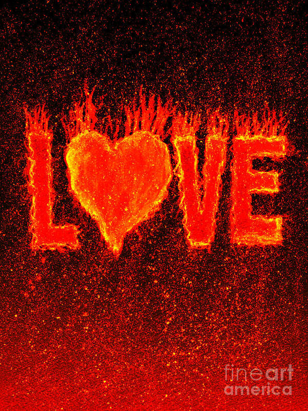Hot Love Poster featuring the painting Hot Love by Bill Holkham