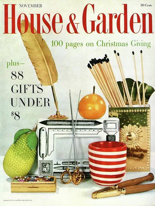 Still Life Poster featuring the photograph House And Garden Christmas Giving Issue by Frances Mclaughlin-Gill