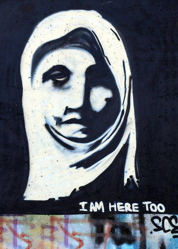 Face Poster featuring the photograph I Am Here Too by Munir Alawi