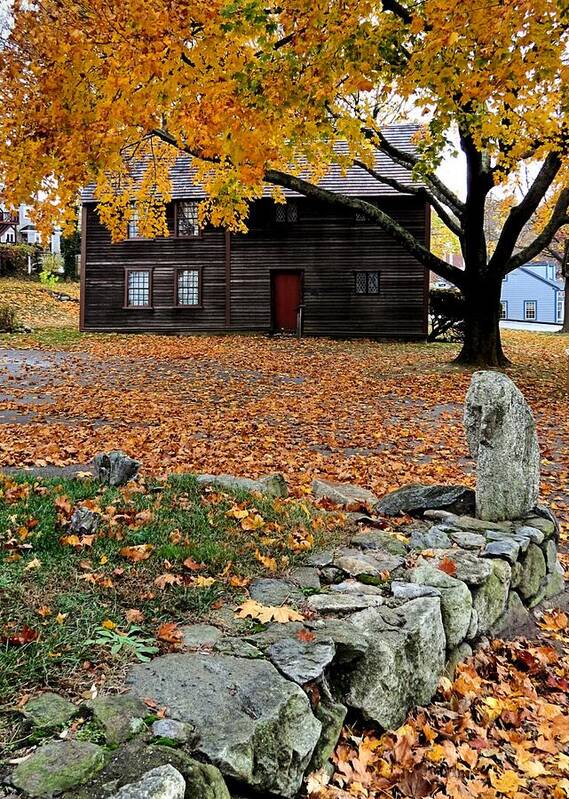 Janice Drew Poster featuring the photograph Jabez Howland House by Janice Drew