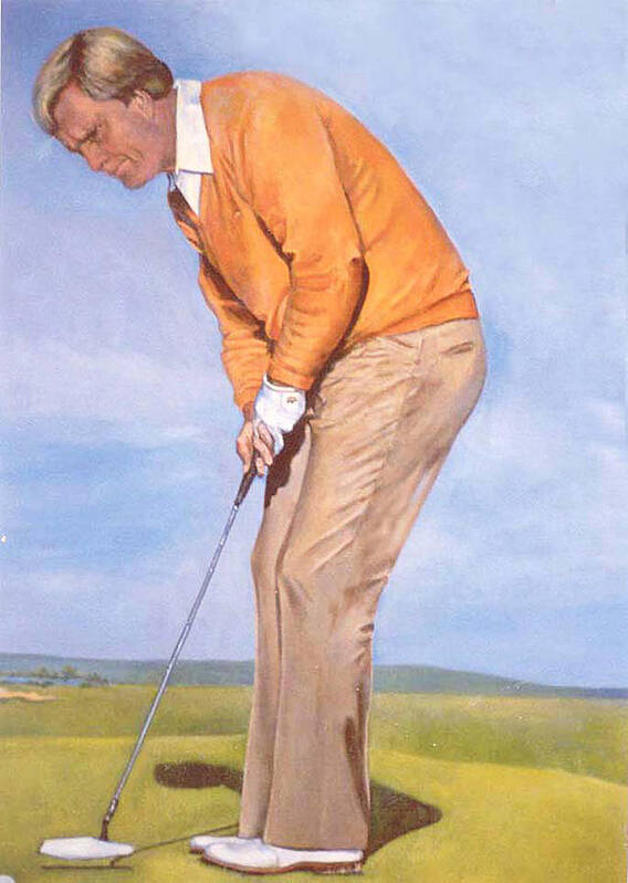 People Poster featuring the painting Jack Nicklaus by Donna Tucker