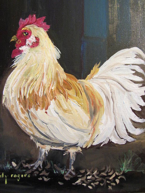 Rooster Poster featuring the painting Jerome by Dody Rogers