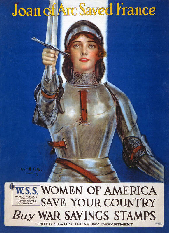 Poster Poster featuring the drawing Joan Of Arc Saved France by William Haskell Coffin