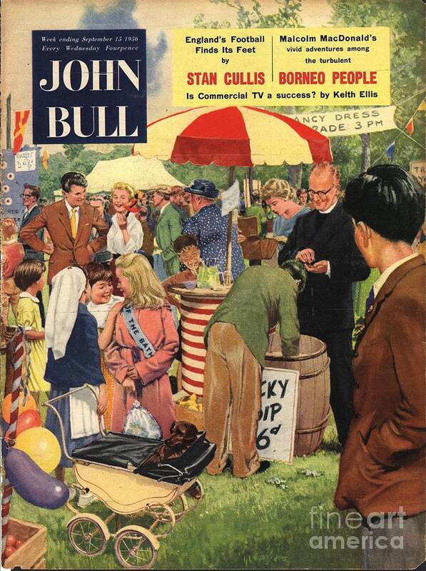 1950s Poster featuring the drawing John Bull 1956 1950s Uk Schools by The Advertising Archives