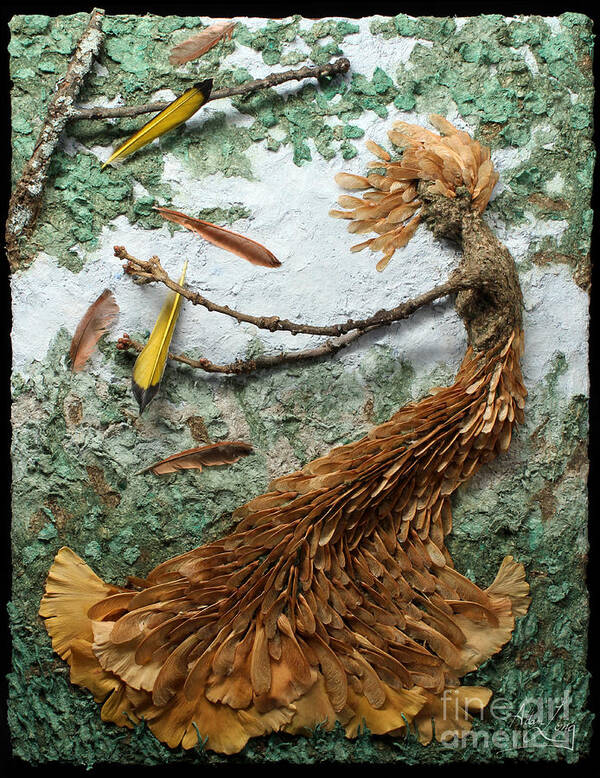 Art Poster featuring the mixed media June Breeze by Adam Long