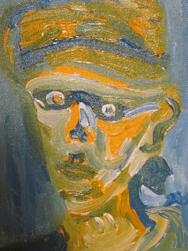 Face Poster featuring the painting Just another Face by Shea Holliman