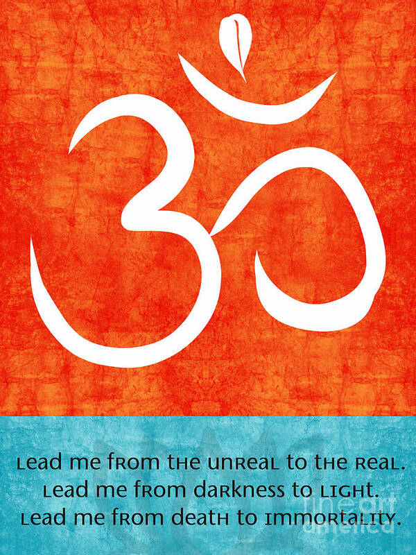 Om Poster featuring the painting Lead Me by Linda Woods