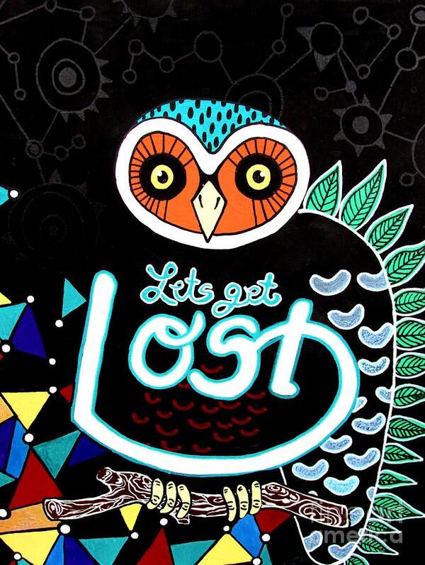 Logo Poster featuring the painting Lets Get Lost by Amy Sorrell