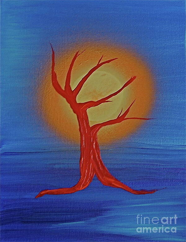 Tree Poster featuring the painting Life Blood by jrr by First Star Art