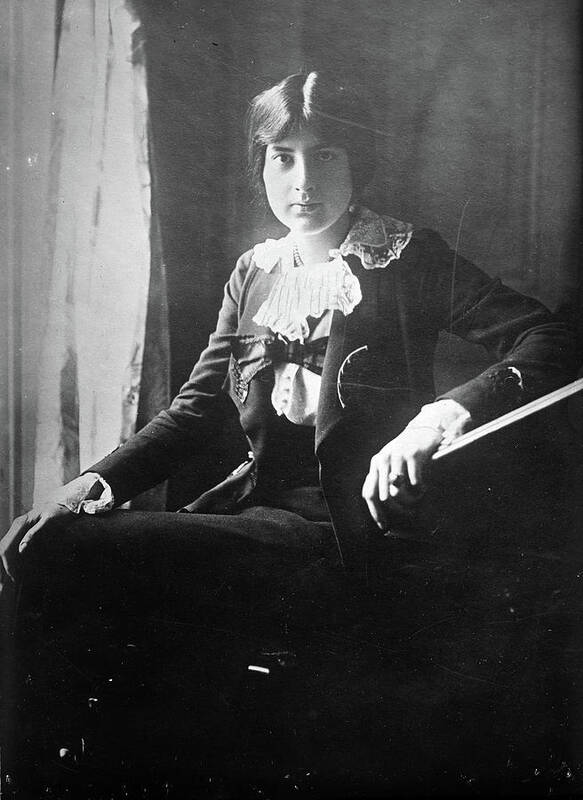 1918 Poster featuring the photograph Marie-Juliette Olga Lili Boulanger by Granger