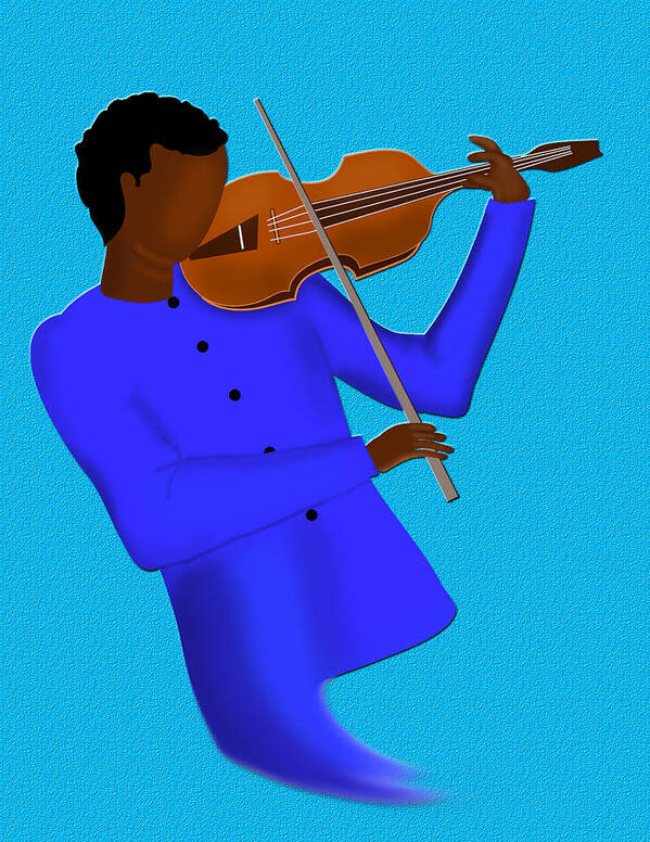 Music Poster featuring the digital art Maestro by Terry Boykin