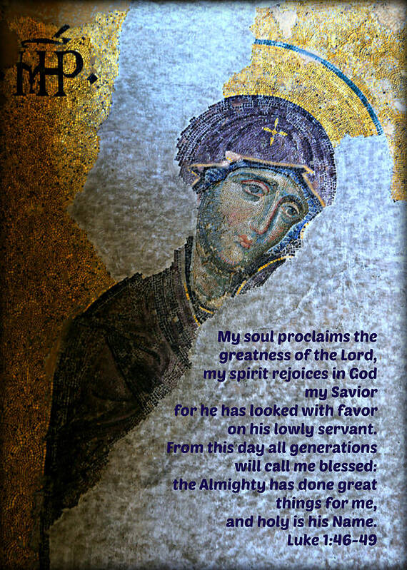Magnificat Poster featuring the photograph Mary's Magnificat by Stephen Stookey