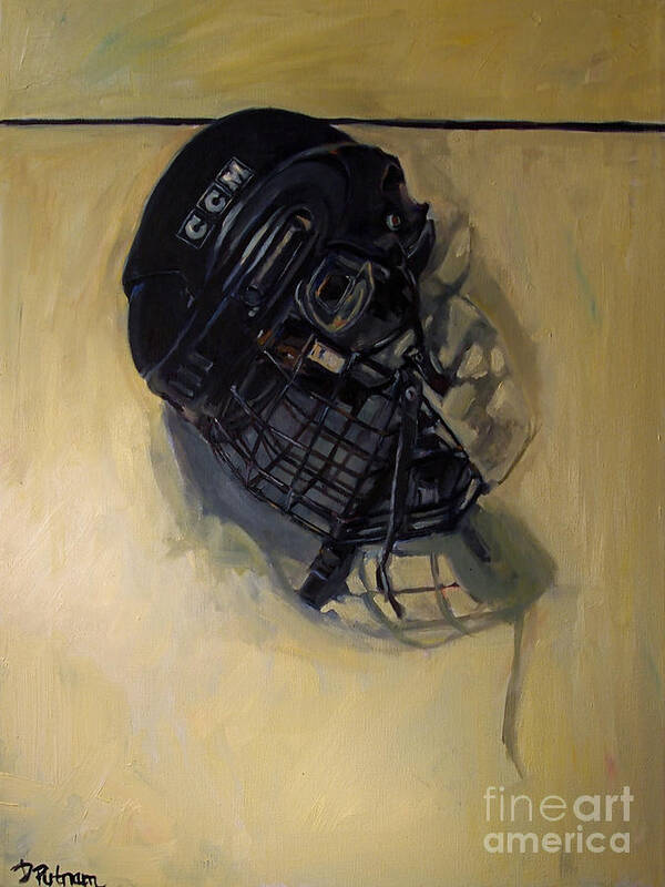 Hockey Poster featuring the painting Maybe Next Year by Deb Putnam
