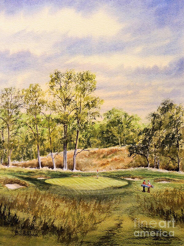 Merion Paintings Poster featuring the painting Merion Golf Club by Bill Holkham