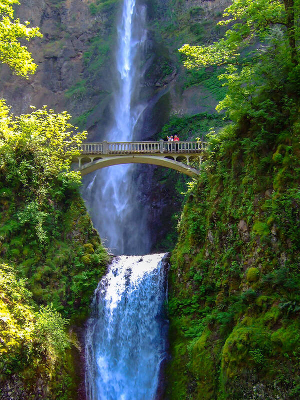 Oregon Poster featuring the photograph Multnomah Falls by Marc Crumpler