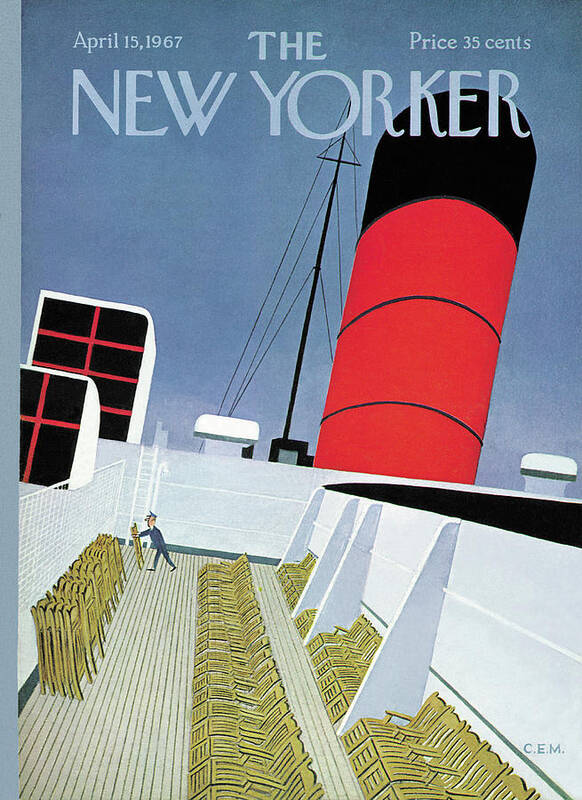 Leisure Poster featuring the painting New Yorker April 15th, 1967 by Charles E Martin