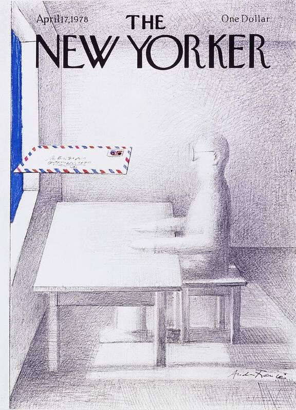 Illustration Poster featuring the painting New Yorker April 17th 1978 by Andre Francois