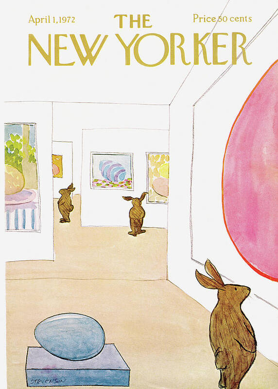 James Stevenson Poster featuring the painting New Yorker April 1st, 1972 by James Stevenson