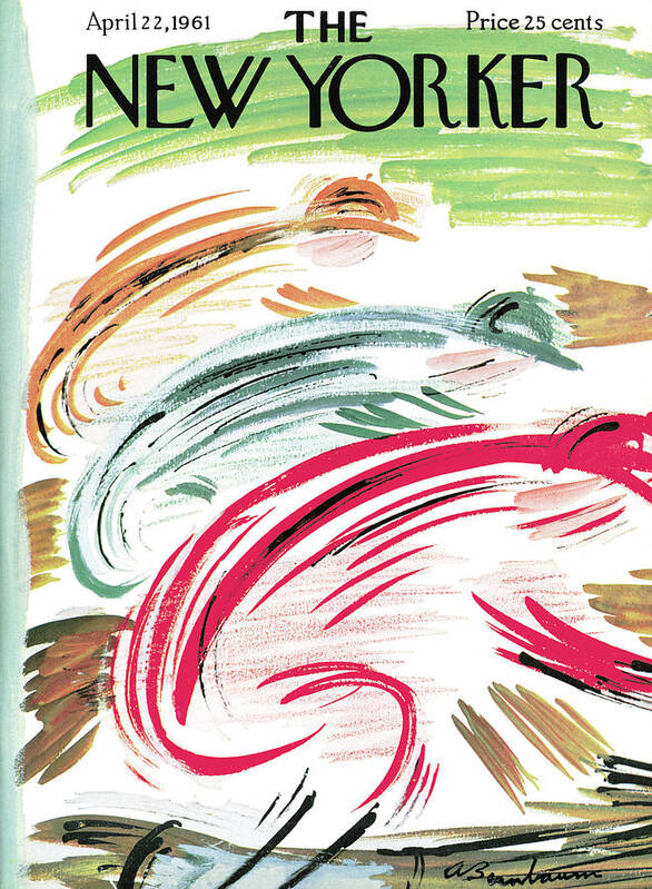 Abe Birnbaum Abi Poster featuring the painting New Yorker April 22nd, 1961 by Abe Birnbaum