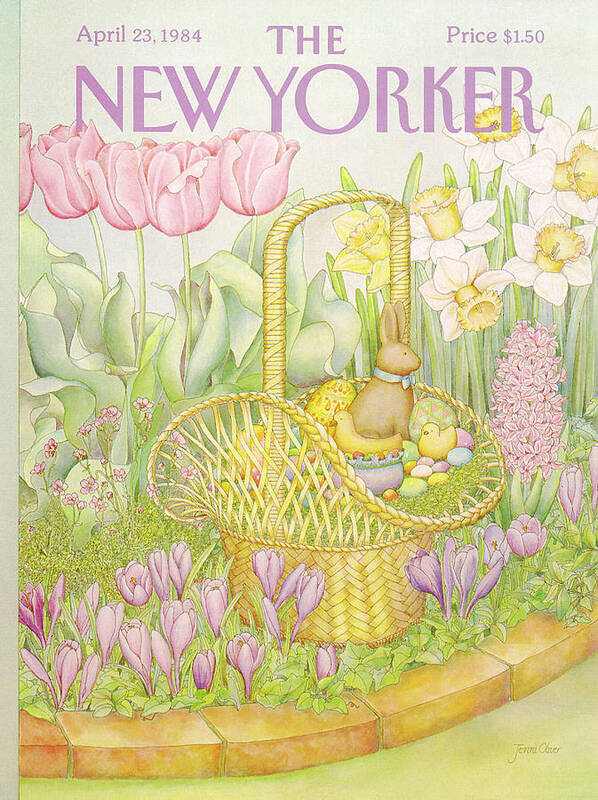 Nature Poster featuring the painting New Yorker April 23rd, 1984 by Jenni Oliver