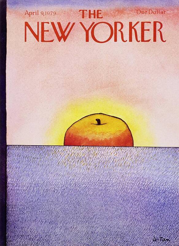 Illustration Poster featuring the painting New Yorker April 9th 1979 by Pierre Le-Tan