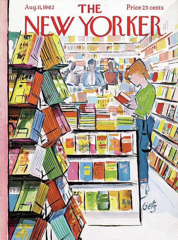 Store Poster featuring the painting New Yorker August 11th, 1962 by Arthur Getz