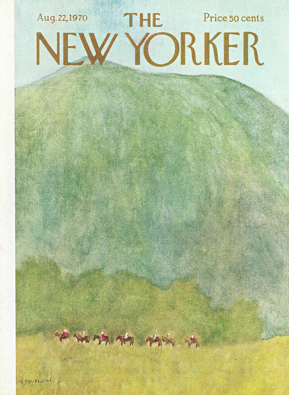 James Stevenson Jst Poster featuring the painting New Yorker August 22nd, 1970 by James Stevenson