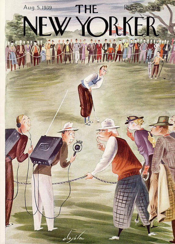 Leisure Poster featuring the painting New Yorker August 5, 1939 by Constantin Alajalov