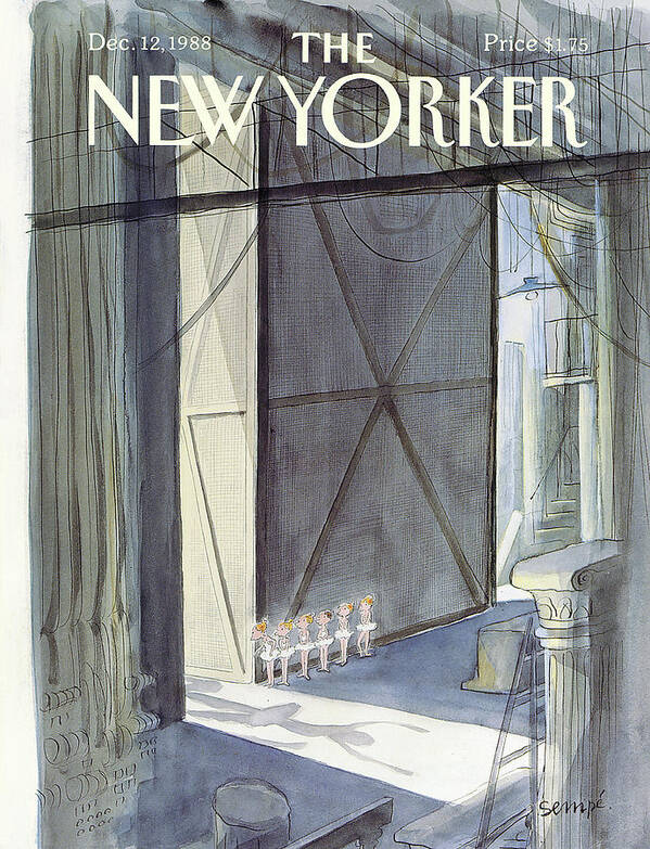 Dance Poster featuring the painting New Yorker December 12th, 1988 by Jean-Jacques Sempe