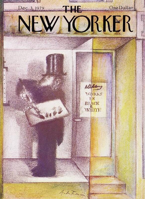 Illustration Poster featuring the painting New Yorker December 3rd 1979 by Andre Francois