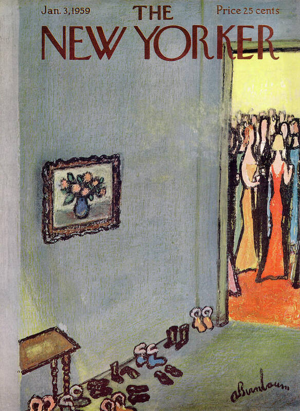 Abe Birnbaum Abi Poster featuring the painting New Yorker January 3rd, 1959 by Abe Birnbaum