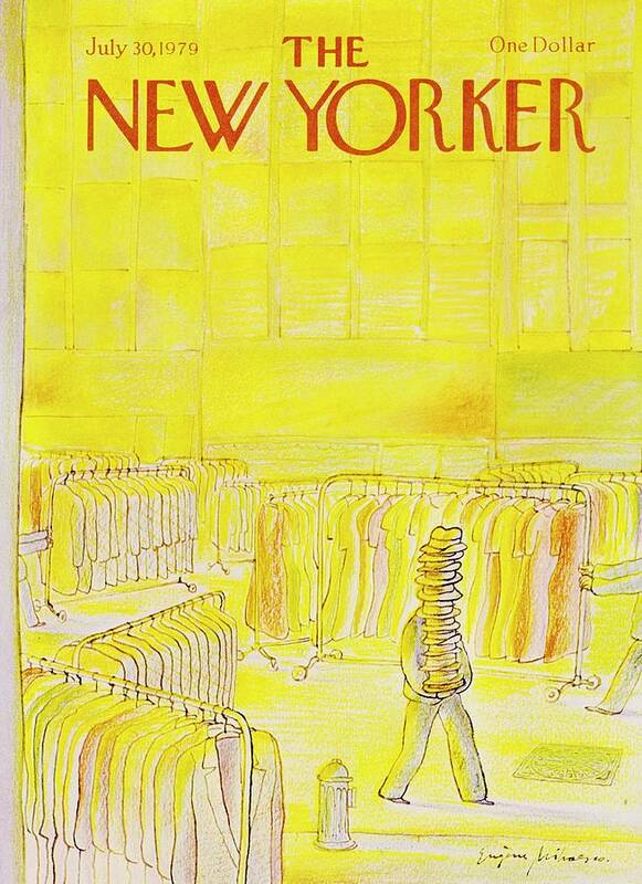 Illustration Poster featuring the painting New Yorker July 30th 1979 by Eugene Mihaesco