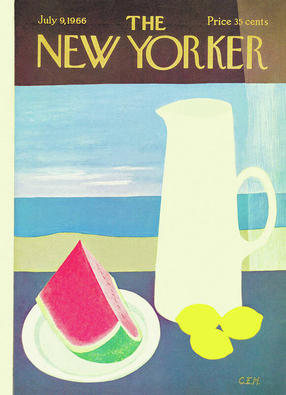 Seasons Poster featuring the painting New Yorker July 9th, 1966 by Charles E Martin