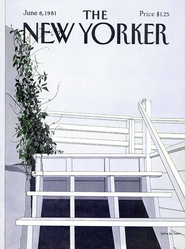 Nature Poster featuring the painting New Yorker June 8th, 1981 by Gretchen Dow Simpson