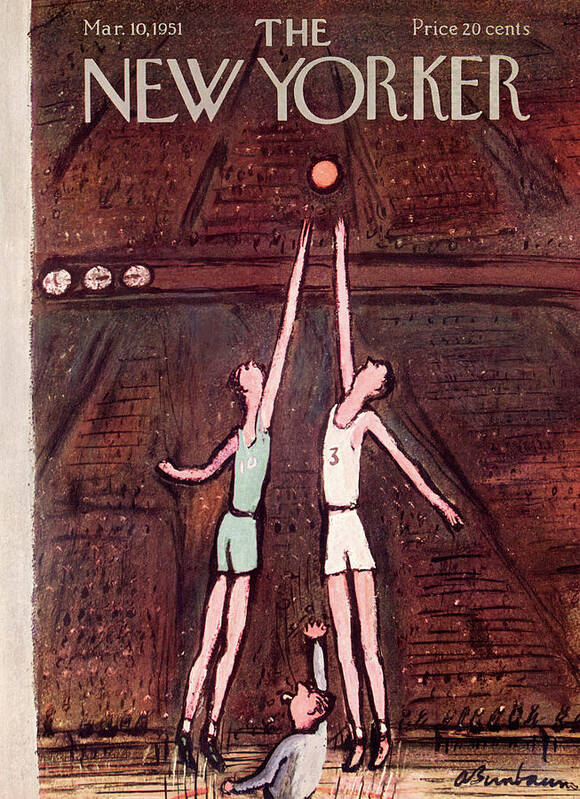 University Poster featuring the painting New Yorker March 10th, 1951 by Abe Birnbaum