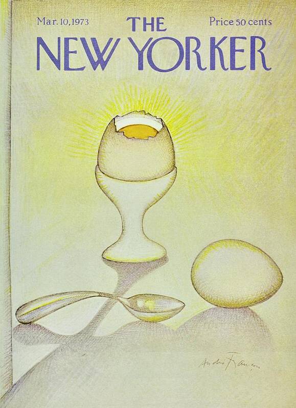 Illustration Poster featuring the painting New Yorker March 10th 1973 by Andre Francois