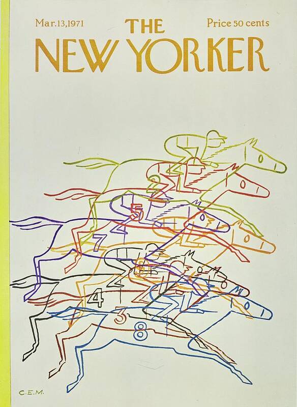 Illustration Poster featuring the painting New Yorker March 13th 1971 by Charles Martin