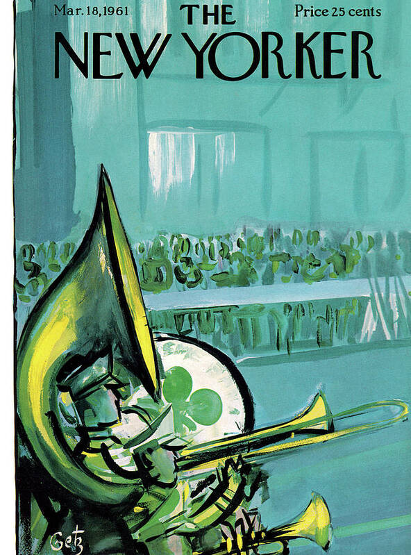 Arthur Getz Agt Poster featuring the painting New Yorker March 18th, 1961 by Arthur Getz