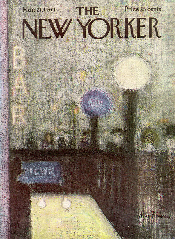 Andre Francois Poster featuring the painting New Yorker March 21st, 1964 by Andre Francois
