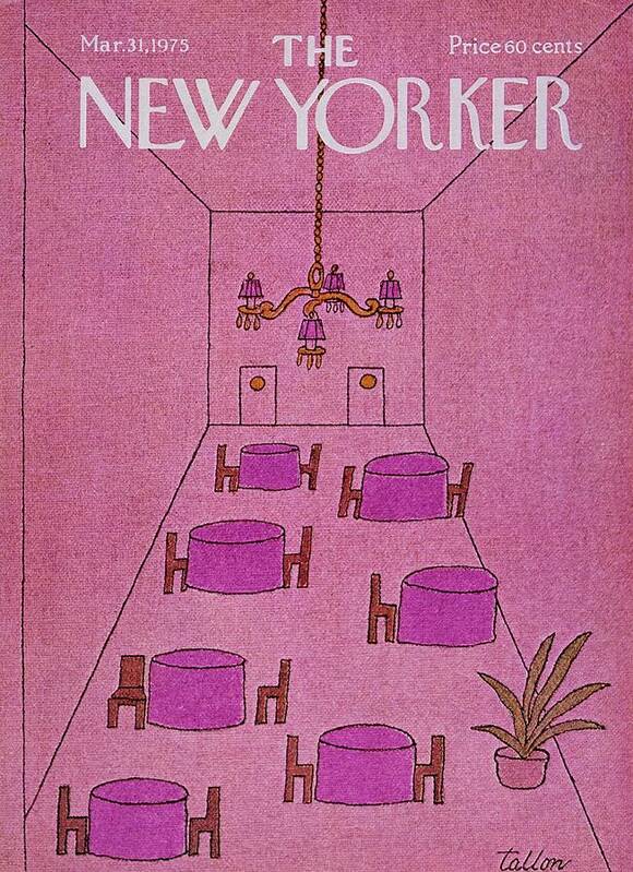 Illustration Poster featuring the painting New Yorker March 31st 1975 by Robert Tallon