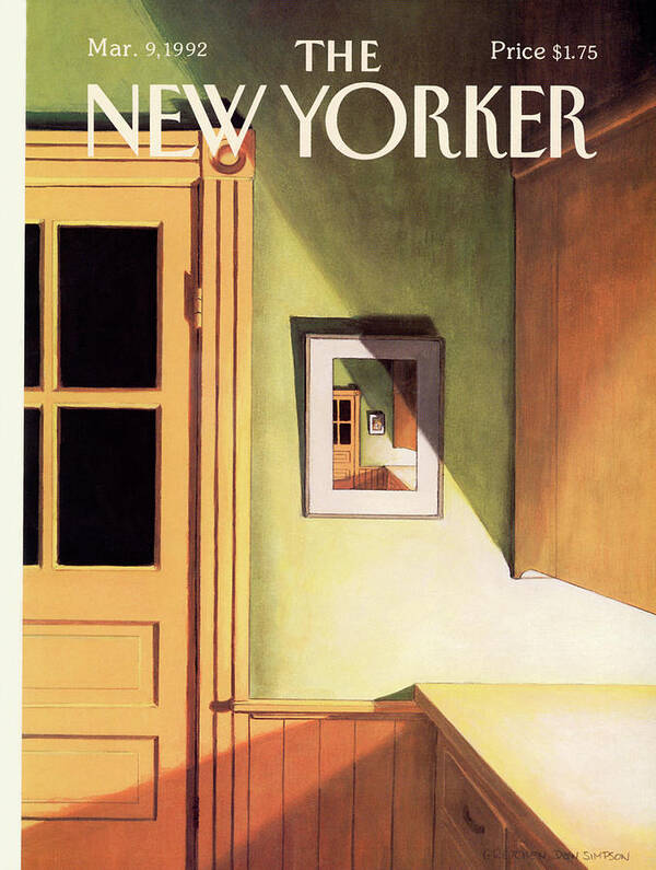 Art Poster featuring the painting New Yorker March 9th, 1992 by Gretchen Dow Simpson