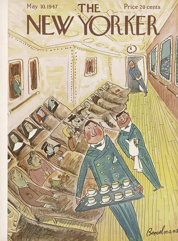 Cruise Poster featuring the painting New Yorker May 10, 1947 by Ludwig Bemelmans