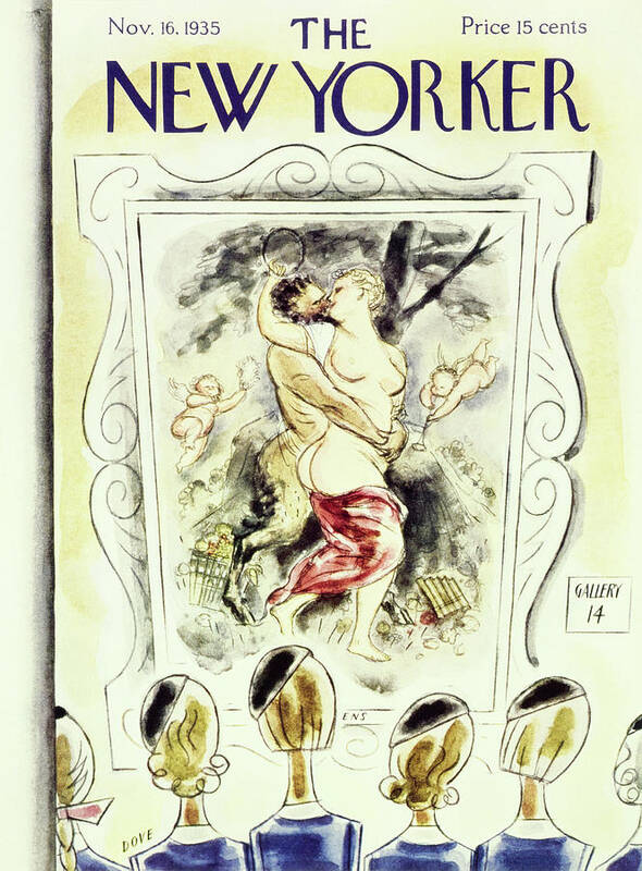 Illustration Poster featuring the painting New Yorker November 16 1935 by Leonard Dove