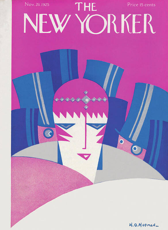 Illustration Poster featuring the painting New Yorker November 28th, 1925 by H O Hofman