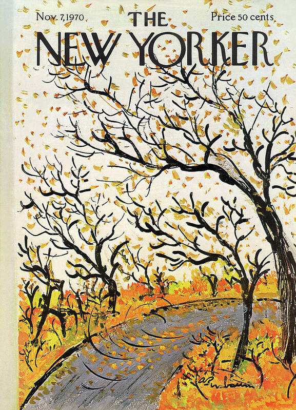 Abe Birnbaum Abi Poster featuring the painting New Yorker November 7th, 1970 by Abe Birnbaum