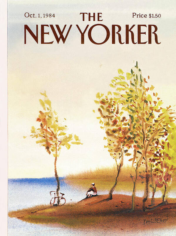 Leisure Poster featuring the painting New Yorker October 1st, 1984 by Paul Degen